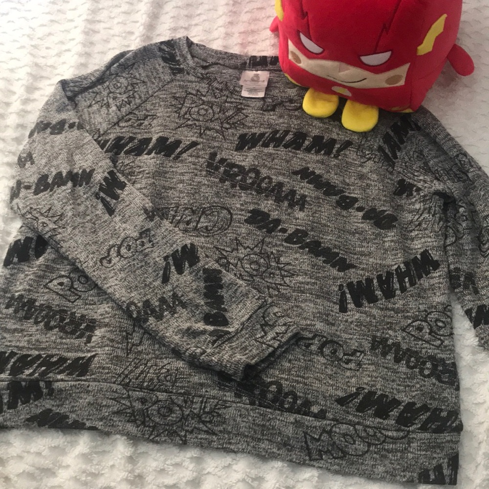 Comic Themed Long Sleeve Shirt